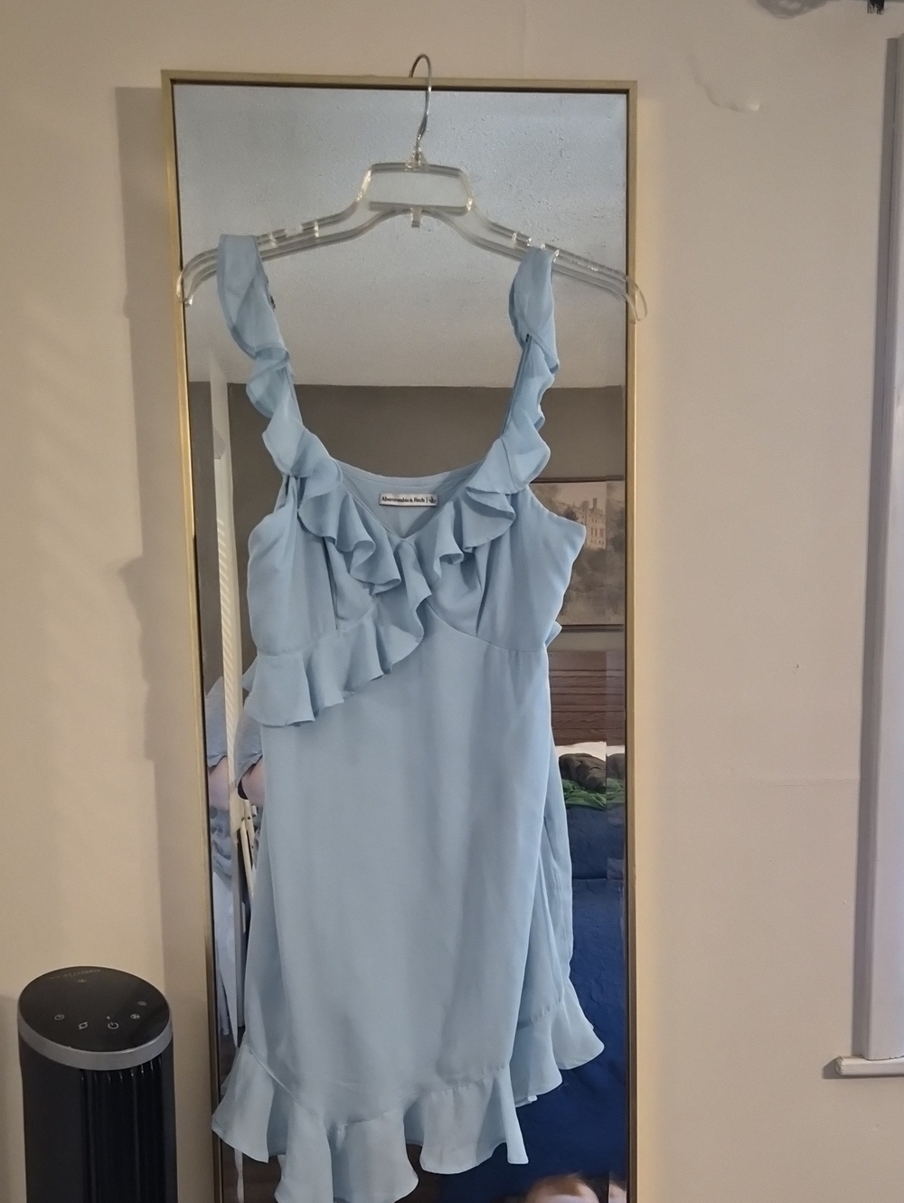 Light Blue Ruffle Dress